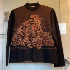 Sweater by St. John Marie Gray era vintage Cubs eyes